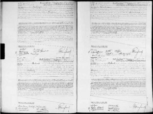 Marriage Certificate entry for Ada Doherty and Phillip Bodart 1898